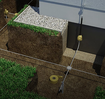 Монтаж контура заземляющего устройства и молниезащиты